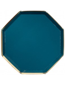 Pratos Octogonais Verde|23cm